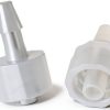 MEETOOT Luer to Barb Adapter Clear Polycarbonate 1/8 Inch-3