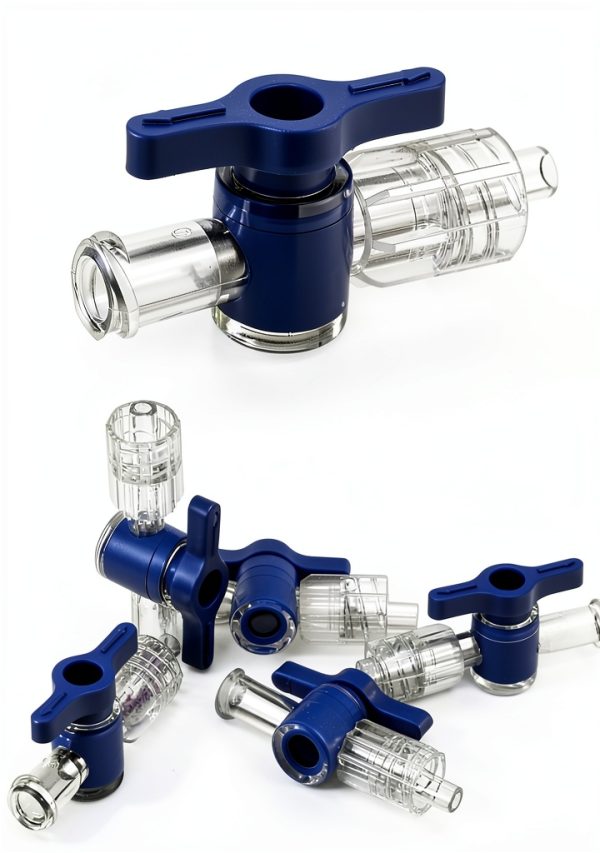 Luer Stopcocks QWORK 20 Pack Plastic Metal 5 Way-0