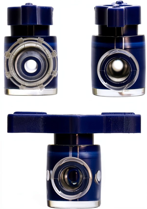 Luer Stopcocks QWORK 20 Pack Plastic Metal 5 Way-3