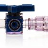 Luer Stopcocks QWORK Stainless Steel 3 Way Purple 5 Pcs-2