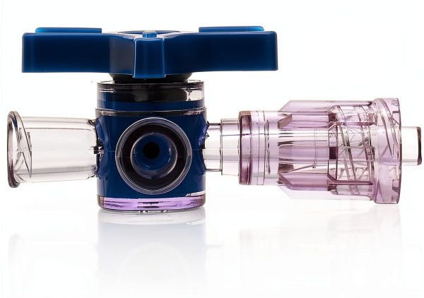 Luer Stopcocks QWORK Stainless Steel 3 Way Purple 5 Pcs-2