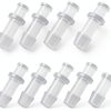 LUORNG 1/4 Inch Luer Lock Connector Polypropylene 10-Pack-0
