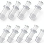 LUORNG 1/4 Inch Luer Lock Connector Polypropylene 10-Pack-0