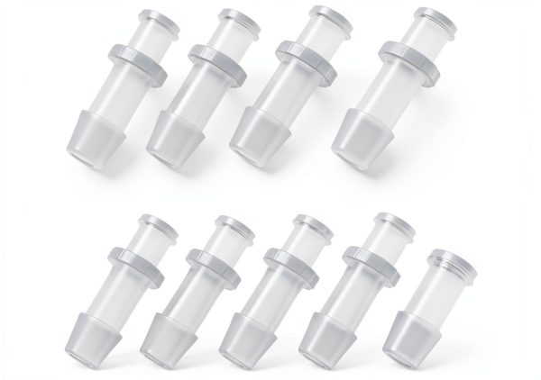 LUORNG 1/4 Inch Luer Lock Connector Polypropylene 10-Pack-0