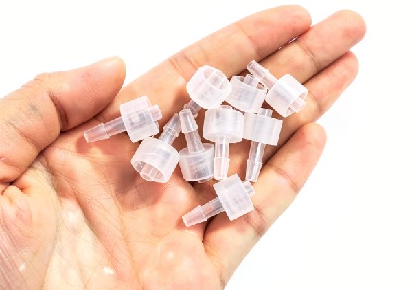 MEETOOT Luer to Barb Adapter Clear Polycarbonate 1/8 Inch-1