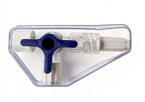 TICOMI Luer Stopcock Polycarbonate Blue Professional Use-4