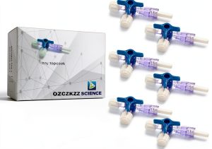 ZTZTST Luer Stopcocks Polycarbonate 3 Way Medical Grade-0