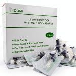 TICOMI Luer Stopcock Polycarbonate Blue Professional Use-0