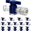 Luer Stopcocks QWORK 20 Pack Plastic Metal 5 Way-6