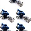 Luer Stopcocks QWORK Stainless Steel 3 Way Purple 5 Pcs-6