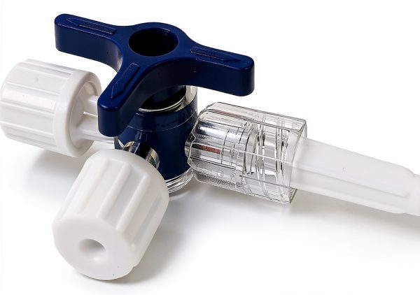 TICOMI Luer Stopcock Polycarbonate Blue Professional Use-5