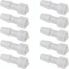 WHYHKJ Luer Lock Hose Barbed Adapters PP Material 10 Pack-0