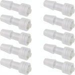 WHYHKJ Luer Lock Hose Barbed Adapters PP Material 10 Pack-0