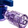 Luer Stopcocks QWORK Stainless Steel 3 Way Purple 5 Pcs-4