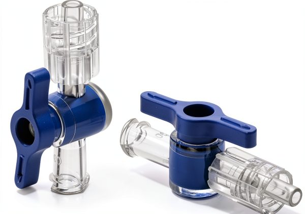 Luer Stopcocks QWORK 20 Pack Plastic Metal 5 Way-1