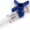 TICOMI Luer Stopcock Polycarbonate Blue Professional Use-3