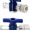 Luer Stopcocks QWORK 20 Pack Plastic Metal 5 Way-7
