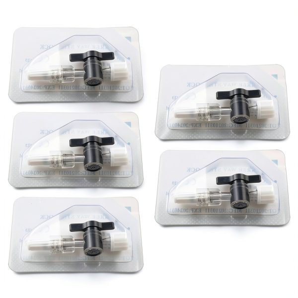 MEETOOT Luer Stopcock Disposable Polycarbonate Lab Equipment-0