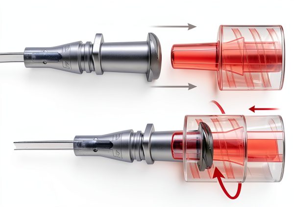 TICOMI Luer Stopcock Polycarbonate Blue Professional Use-6