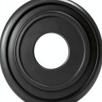 Ceiling Medallion Canomo Matte Black PU Design-0