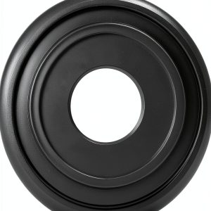 Ceiling Medallion Canomo Matte Black PU Design-0