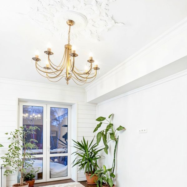 Nuanchu Ceiling Medallion White PU Design-6