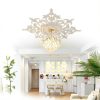 Nuanchu Ceiling Medallion White PU Fresh Design-6