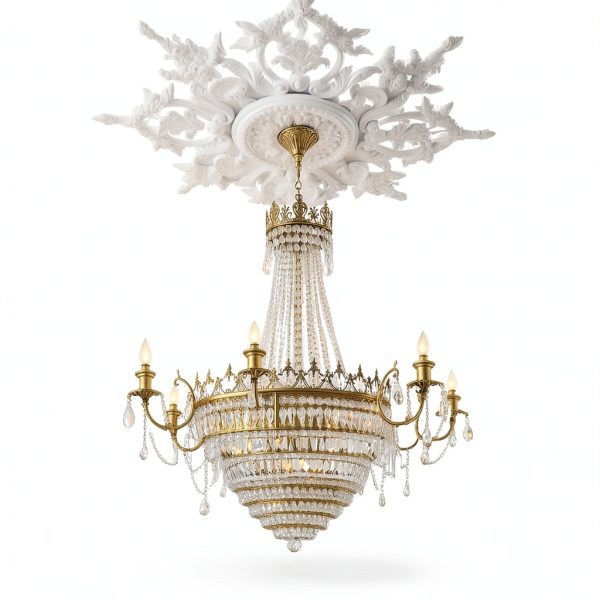 Nuanchu Ceiling Medallion White PU Design-5