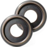 EIFHYT Ceiling Medallions PU Material Wood Grain Oil Rubbed-0