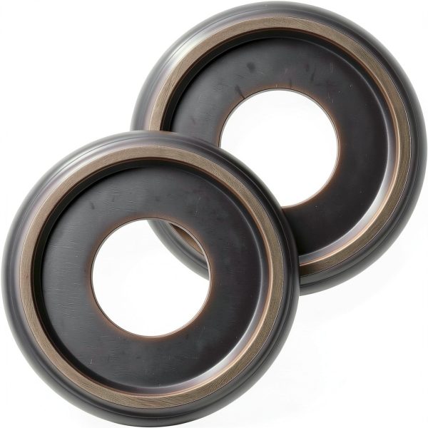 EIFHYT Ceiling Medallions PU Material Wood Grain Oil Rubbed-0