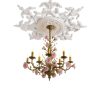 Nuanchu Ceiling Medallion White PU Design 33in-4