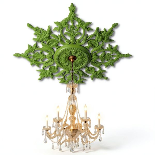 Nuanchu Ceiling Medallion White PU Design-3