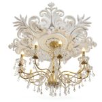 Foxtell White French Ceiling Medallion Home Decor-0