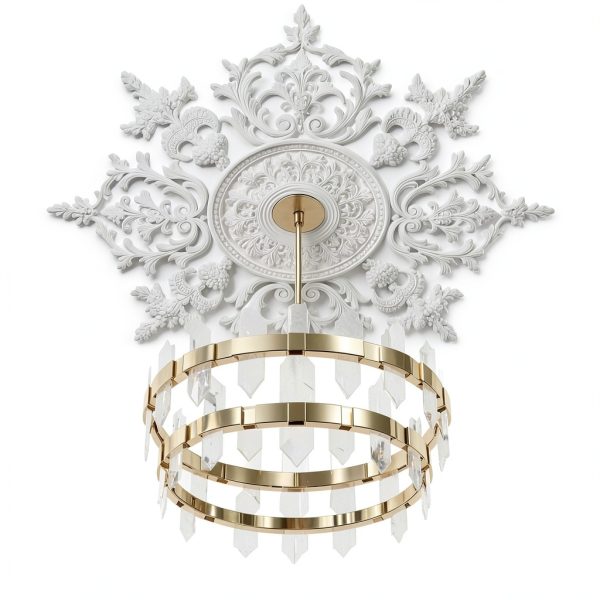 Nuanchu Ceiling Medallion White PU Design-0