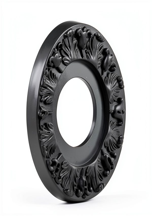 Ceiling Medallion ELFCAB Black Polyurethane-1