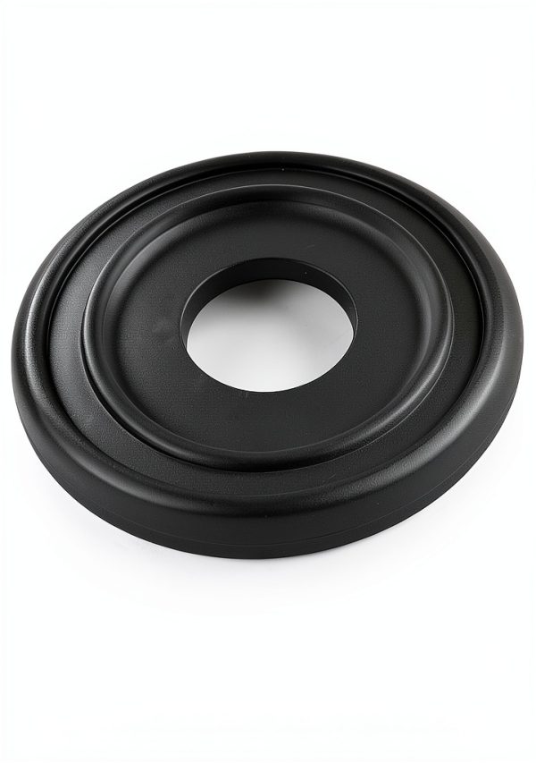 Ceiling Medallion Canomo Matte Black PU Design-5