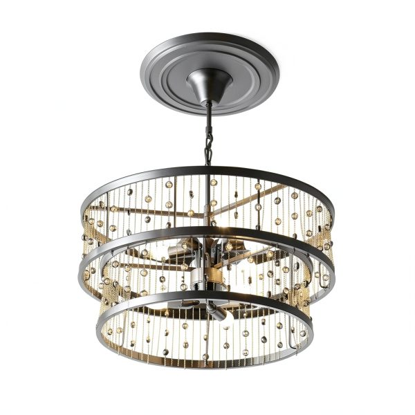Ceiling Medallion Canomo Matte Black PU Design-1