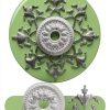 Nuanchu Ceiling Medallion White PU Design 33in-1