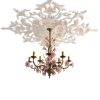 Nuanchu Ceiling Medallion White PU Fresh Design-5