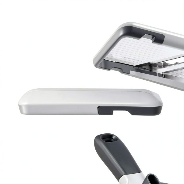 Multi Handheld Mandoline Slicer Yamjug Stainless Steel Adjustable Gray-5