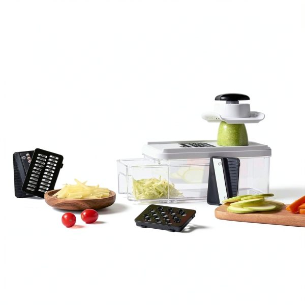 Mandoline Slicer CAROTE 12 in 1 Vegetable Chopper with 1.2L Container-7