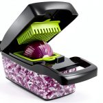 Vegetable Chopper Pro Putsea 7-Blade Steel Mandoline with Container-0
