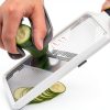 Multi Handheld Mandoline Slicer Yamjug Stainless Steel Adjustable Gray-1