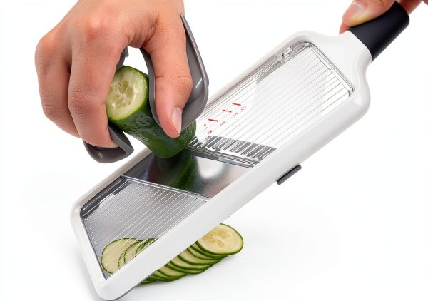 Multi Handheld Mandoline Slicer Yamjug Stainless Steel Adjustable Gray-1