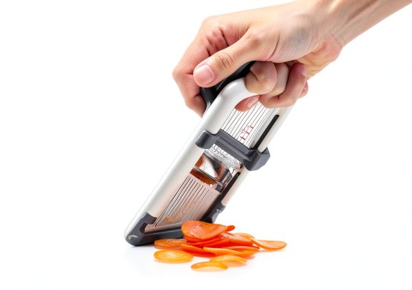 Multi Handheld Mandoline Slicer Yamjug Stainless Steel Adjustable Gray-3