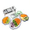Vegetable Chopper, Veggie Chopper With 8 Blades, Onion Cutter with Container, Pro All-in-1 Food Dicer, Mandoline Slicer, Stainless steel materials Salad Grater-6