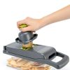 Vegetable Chopper Pro Putsea 7-Blade Steel Mandoline with Container-4