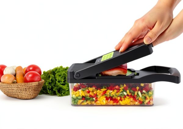 Vegetable Chopper Pro Putsea 7-Blade Steel Mandoline with Container-3