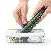 Mini Garlic Slicer Badelite Multifunctional Mandoline Container White-4