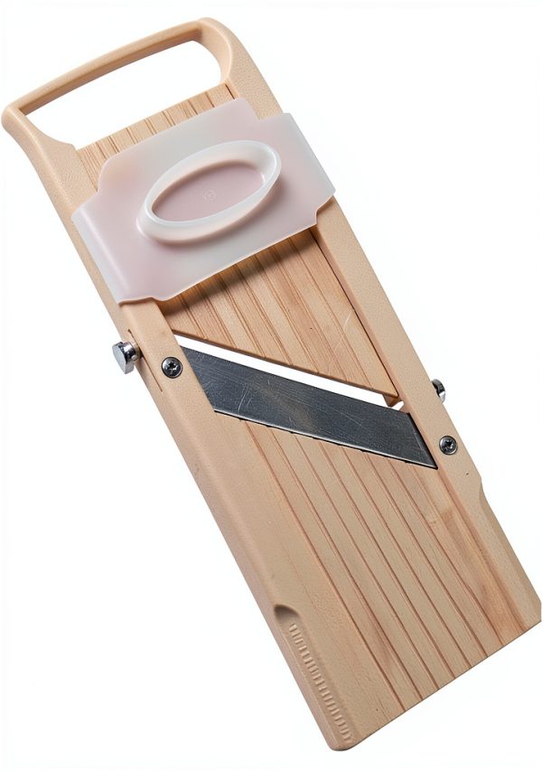 Benriner Mandoline Slicer with 4 Stainless Steel Blades Almond-1